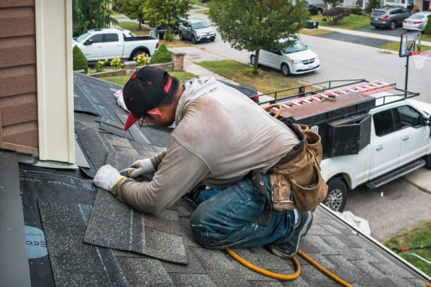 Professional Roofing technician working in Rice, TX